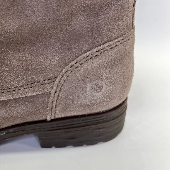 Born Codi Suede Hiking Boots Size 6M Taupe Waterproof Lug Sole Urban Rugged - Picture 4 of 15